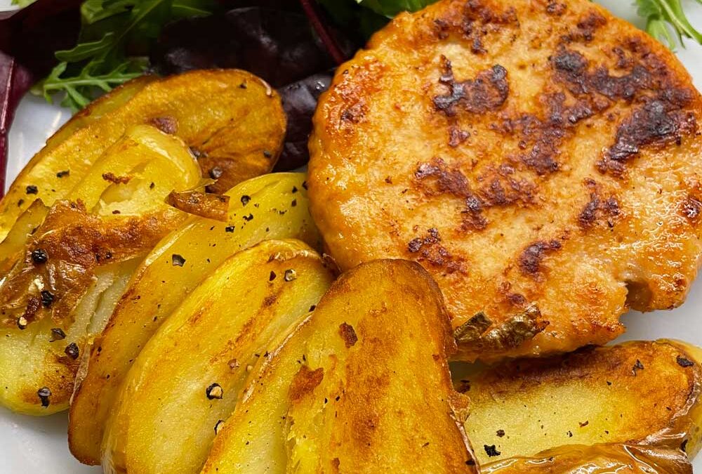 Turkey Burgers & Fried Potatoes